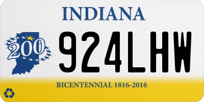 IN license plate 924LHW
