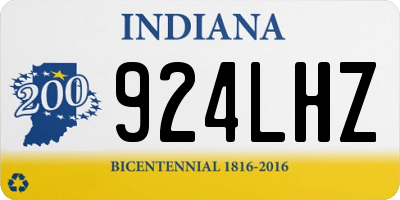 IN license plate 924LHZ