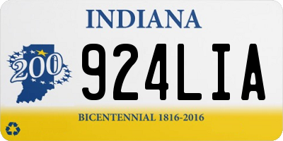 IN license plate 924LIA