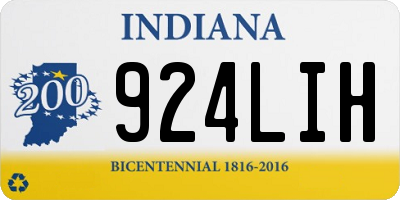 IN license plate 924LIH
