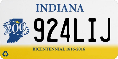 IN license plate 924LIJ