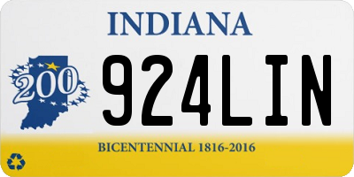 IN license plate 924LIN