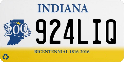 IN license plate 924LIQ