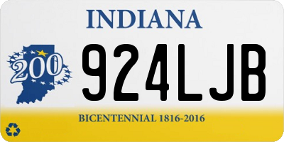 IN license plate 924LJB