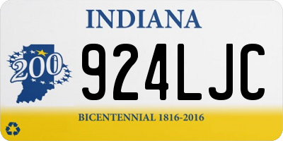 IN license plate 924LJC