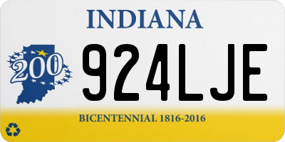 IN license plate 924LJE
