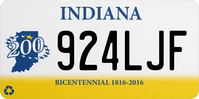 IN license plate 924LJF