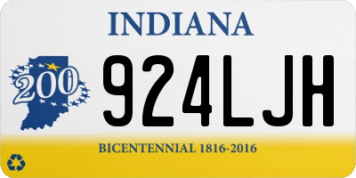 IN license plate 924LJH