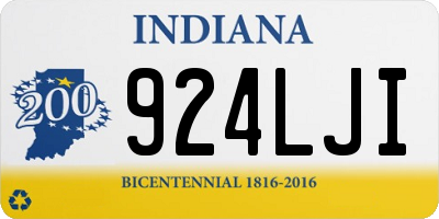IN license plate 924LJI