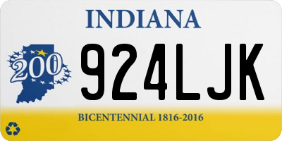 IN license plate 924LJK