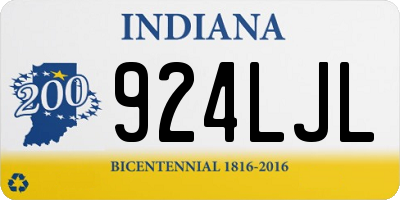 IN license plate 924LJL