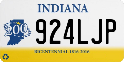 IN license plate 924LJP