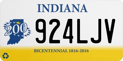 IN license plate 924LJV