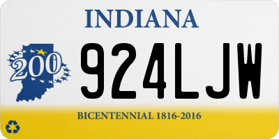 IN license plate 924LJW