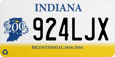 IN license plate 924LJX