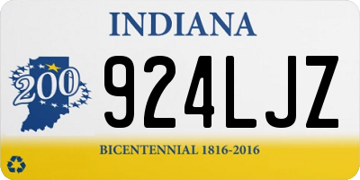 IN license plate 924LJZ