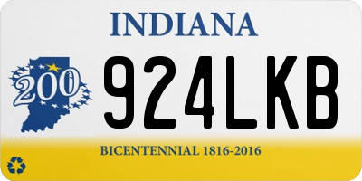IN license plate 924LKB