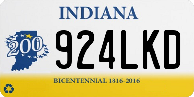 IN license plate 924LKD