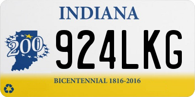 IN license plate 924LKG