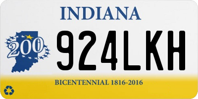 IN license plate 924LKH
