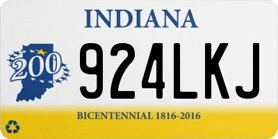 IN license plate 924LKJ