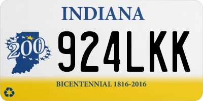IN license plate 924LKK