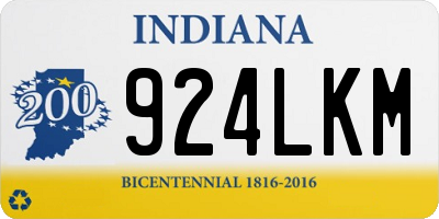 IN license plate 924LKM