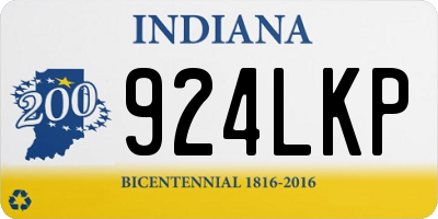 IN license plate 924LKP