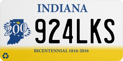 IN license plate 924LKS