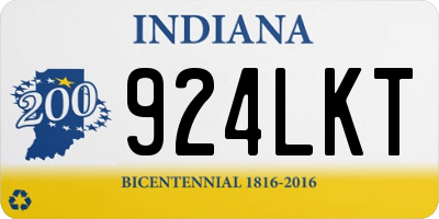 IN license plate 924LKT