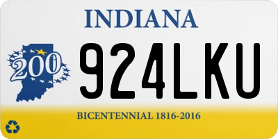 IN license plate 924LKU