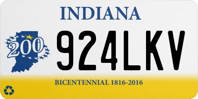 IN license plate 924LKV
