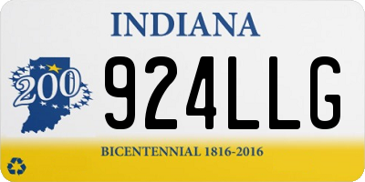 IN license plate 924LLG