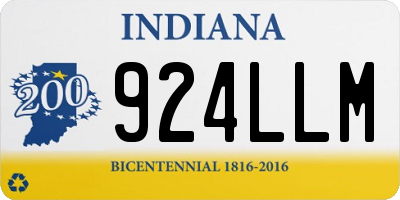 IN license plate 924LLM