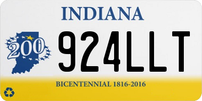 IN license plate 924LLT