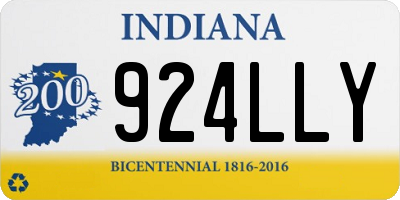 IN license plate 924LLY