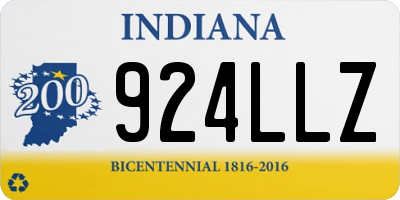 IN license plate 924LLZ