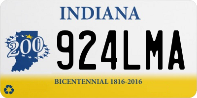 IN license plate 924LMA