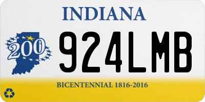IN license plate 924LMB