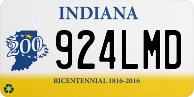 IN license plate 924LMD