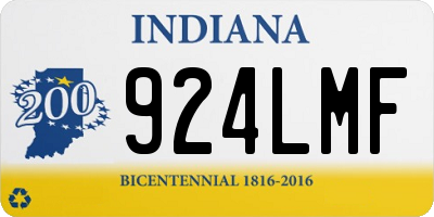 IN license plate 924LMF