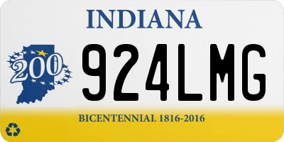 IN license plate 924LMG