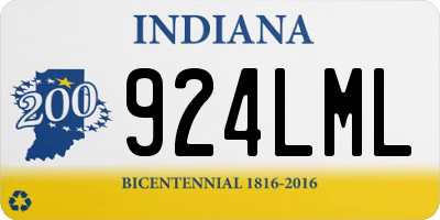 IN license plate 924LML