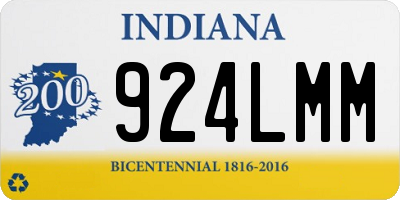 IN license plate 924LMM