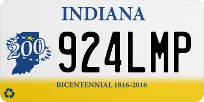 IN license plate 924LMP