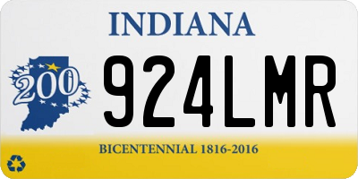IN license plate 924LMR