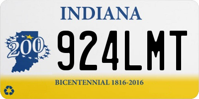 IN license plate 924LMT