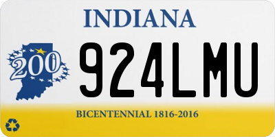 IN license plate 924LMU