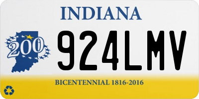 IN license plate 924LMV