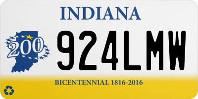 IN license plate 924LMW